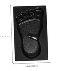 Footprint-design mold from the 2 Pcs Reusable Paving Molds For Sidewalks And Garden Paths, Diy Cement Brick Tool Set For Backyard Patios