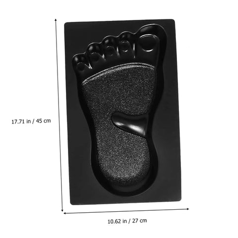 Footprint-design mold from the 2 Pcs Reusable Paving Molds For Sidewalks And Garden Paths, Diy Cement Brick Tool Set For Backyard Patios