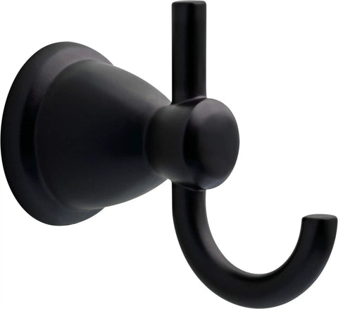 Matte Black Bathroom Hardware Set With Two Towel Racks Towel Ring Toilet Paper Holder And Hook For A Coordinated Modern Or Vintage Look