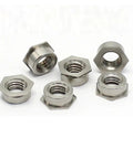 Premium Self Clinching Flush Nuts Engineered From Rock Solid 304 Stainless Steel Killer Thin Hex Inserts For Lightning Fast Sheet Metal Repair Projects, six hex nut inserts.