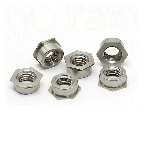 Premium Self Clinching Flush Nuts Engineered From Rock Solid 304 Stainless Steel Killer Thin Hex Inserts For Lightning Fast Sheet Metal Repair Projects, six hex nut inserts.