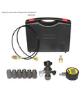 XZGK-01D Digital Hydraulic Accumulator Nitrogen Charging Tools And Pressure Test Kit with valves, gauges, and connectors displayed.