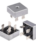 Pack Of 10 KBPC5010 Bridge Rectifier 50A 1000V Full Wave Diode Bridge For Power Supplies And DC Power Systems Metal Case Industrial Grade High Current Durable Packaging Beefy For Inverters And Electronics, metal case