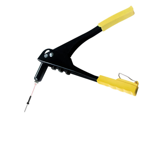 Badass Hella Strong Manual Rivet Gun With Comfortable Yellow Grip Single Hand Tool For Truck Fender Flares Corrosion Resistant Steel Heavy Duty Auto Shop Essential