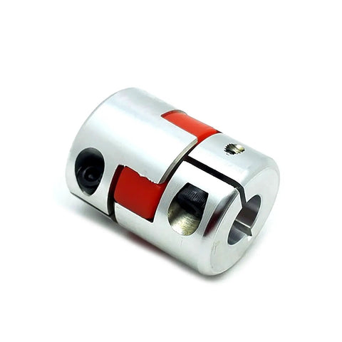 Half Inch CNC Flexible Plum Coupling Shaft Connector For 8mm By 12.7mm Bore Aluminum 25mm Outer Diameter 30mm Length D25 L30 heavy duty shaft coupler