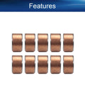Heavy Hitter Sleeve Bearings, 15mm Bore 17mm OD 10mm Length, Tough Build Oilless Bronze Bushings arranged in a grid.