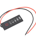 Straight Up Led Battery Voltage Gauge 5V To 21V With Five Bright Lights To Check Lithium Cells And EV Packs While Dropping The Lowdown On Charge Percentages Quick And Easy, compact design.