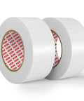 Two Pack White Duct Tape Heavy Duty With Ultra Strong Adhesive 9 Mil, 2 Inch Wide By 30 Yards Each, 60 Yards Total, Waterproof All Weather