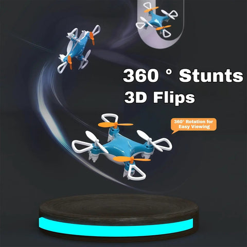Mini Drone Beginner Friendly Stunt Flyer For All Ages With Easy One-Button Takeoff Landing And Hover 360 Degree Tricks