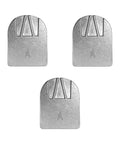Three Piece Car Rear View Mirror Mount Set, Universal Exterior Mirror Bracket Bases, Aluminum Construction, Flat View