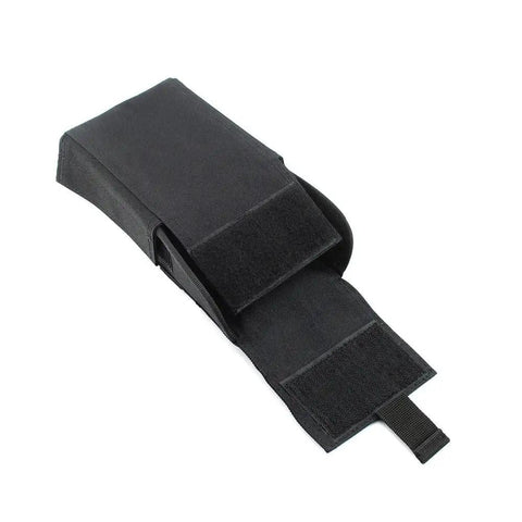 25 Rounds Shotgun Shell Pouch MOLLE Carrier Compact Foldable Ammo Bag For 12G 20G Quick Access Gear, black, open view.