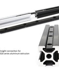 Four Pack 20 Series Aluminum Extrusion T Slot Corner Brackets With Screws Straight Line Connectors For 2040 2020 Profiles