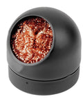 Front view of soldering tip cleaner with copper wire coil in black plastic housing