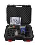 Beast Mode Heavy Duty 2200W Electric Hydraulic Pliers Automatic Cable Terminal Crimping Tool in protective case with accessories.