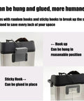 Electric Knock Box Coffee Portafilter Cleaner Machine That Knocks Grounds Fast With Two Heavy Duty Scrapers And An Extra Brush Head Delivering A Total Breeze Cleanup With Straight Up Fast Results For Every Home Barista And Cafe Pro Black with hooks for versatile mounting.