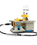 Mini Table Saw For Rock And Jewelry Making With Flexible Shaft 0 To 10000 RPM 6 Inch Workspace Polishing Bench Buffer Grinding Machine