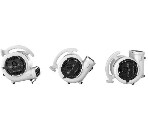High Velocity Air Mover Super Fan Max One Fifth Horsepower For Fast Room Cooling, pivoting blower, three-speed options