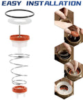 Pressure Vacuum Breaker Repair Kit For 1/2, 3/4, And 1 Inch PVB Backflow Preventers, RK1-720A Replacement Parts For Freeze Damage, DIY Home Irrigation Fix