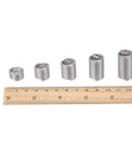 Heavy Duty Wire Thread Inserts 1/2-13 UNC Helical Coiled Type For Thread Repair 304 Stainless Steel, various sizes with ruler scale