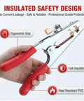 Beefy 500 Amp Heavy Duty Welding Ground Clamp With Braided Copper Shunt Strap And Three Sixteenth Inch Solid Copper Jaws