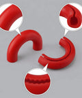 Ford F-150, Bronco And Toyota Tundra Tow Hook Covers Beefed-Up Silicone Exterior Protection Caps, red, detailed view.