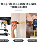 Dad Approved 99 Piece Drill Bit Set For Steel Wood Metal Copper Aluminum Alloy With Rugged Storage Case in bench, hand, and charging drills.