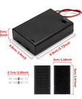 Top Shelf 2 Pack 4.5V Three Aa Battery Cases With Durable Flip Covers And No Hassle On Off Switch Featuring Pre Tinned Solder Seal Wire Leads For Quick Plug And Play Vibes In Your Next Diy Electronics Build with dimensions.