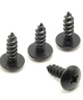 Stainless License Plate Screws 4 Pack for Subaru Front Or Rear Black Oxide Sixteen Millimeter Five Eighth Inch 18 8 304 Grade Stainless Steel