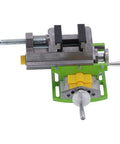 Built Like A Tank Heavy Duty 3 Inch Drill Press Vise Cross Slide with solid aluminum base and quick clamp for precision tasks.