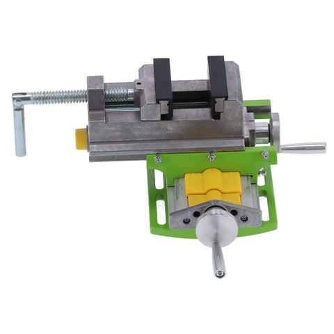 Built Like A Tank Heavy Duty 3 Inch Drill Press Vise Cross Slide with solid aluminum base and quick clamp for precision tasks.