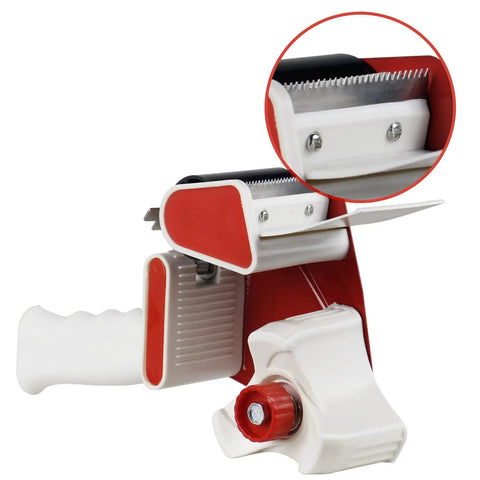 Heavy Duty Packing Tape Dispenser With Clear Shipping Rolls Quick Release Tape Gun Features Comfort Grip And Smooth Glide Action Makes Taping Boxes A Total Breeze Daily