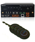 Top Shelf 4K Multiview Collaboration Rig With Rock Solid AV Switching For Boardrooms And Command Centers Offering Slick Audio Routing Hassle Free Classroom And Digital Signage Display Setup, showing 4K 4x2 seamless switcher with ports.