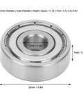 Top Rated Stainless Steel Ball Bearing Set For Skateboards And Longboards Plus Roller Skates Super Smooth S627Z Bearings High Speed Low Noise 7x22x7mm Size Drag Reduction Kit For Pros That Slays Every Session Game. 7x22x7mm sealed stainless steel bearing