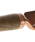 Copper Plated Transplanter Shovel With Wooden Handle And Leather Hanger Pro Grade Garden Tool For Precise Planting No Assembly Needed