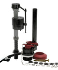 Universal All In One Toilet Tank Repair Kit For 2 Inch Flush Valve Toilets, Replaces Fill Valve, Flapper, And Handle components overview