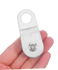 Beefy 12 Pack 6mm Rope Pulley Blocks With Swivel Bearings For Lifting And Load Handling, metal block with mounting hole