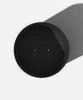 Top view of Round Black Plastic Planter Pots With Drainage Holes For Indoor Outdoor Use, durable plastic stone composite, 20 inches.