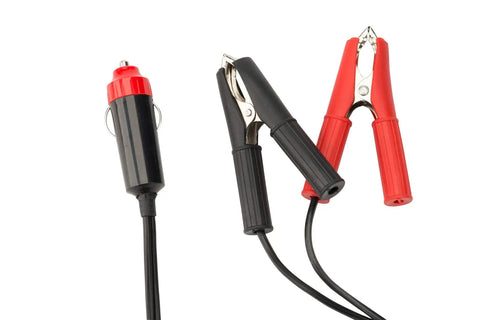 Car adapter and battery clips for Sure Sharp 12V Handheld Electric Chainsaw Chain Grinder And Sharpener with 16 ft cable.