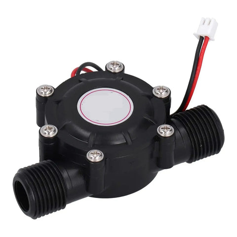 Black compact unit of Get Your Flow Going Mini 12V DC Hydroelectric Water Power Generator Kit For DIY Micro Hydro Projects Durable Turbine System