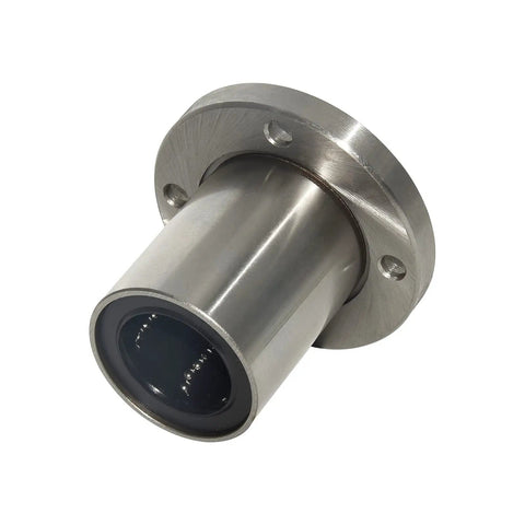 25mm Round Flange Linear Motion Bushing Ball Bearing LMF25UU For CNC And 3D Printer Guides, Carbon Steel Construction