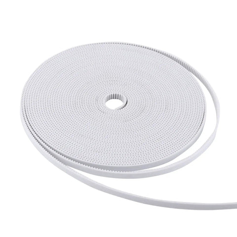 Top Quality 10 Meter White Timing Belt With Steel Core Pu Material Ultra Flexible And Durable Replacement Accessory Perfectly Fits Creality And Anet Series 3D Printers For Smooth Precision Printing Jobs, white 10m spool