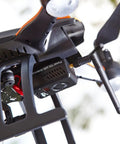 Drone equipped with Black Mamba 5.8GHz FPV Video Transmitter For RC Drones And Quadcopters 40 Channel VTX With RPSMA Antenna
