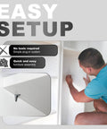Person assembling furniture using Heavy Duty Cabinet Shelf Support Pegs Tough As Nails Rustproof Steel Pin Hardware With Grippy Anti Slip Inserts For Rock Solid Cabinet And Furniture Setup 20 Piece Set.