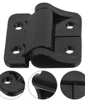 Compact Zinc Alloy Torque Hinge 1.8 Nm With Adjustable Stop For Cabinet Doors SEWOART, black hinge with four screw holes