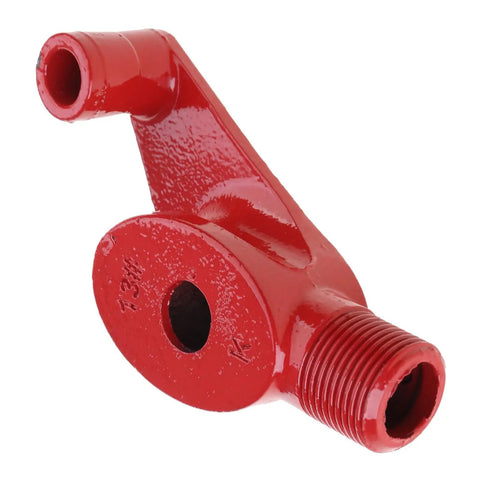 Red iron pipe fitting for Super Versatile 90 To 180 Degree Wire Pipe Bender And Tube Bending Machine for electrical projects.
