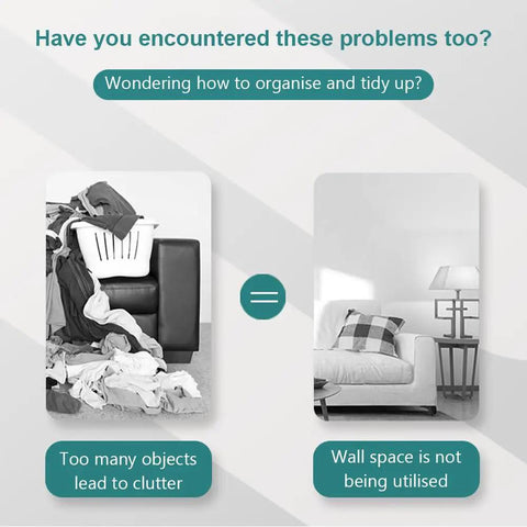 Heavy Duty Collapsible Shelf Brackets Set 2 Pack Wall Mount Holds Up To 90Kg Stainless Steel shown as clutter solution
