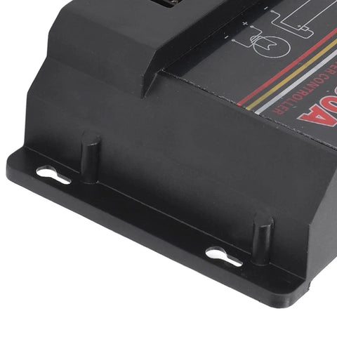 20 Amp 12 Volt Solar Discharge Controller With High Speed CPU Microprocessor And Multiple Protections For Solar Power Systems Street Lights And Ships Data Transmission Ready For Installation black housing with mounting slots