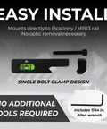 Easy install Picatinny Rail Leveling Kit with Ultra Low Profile Anti Cant Bubble Level, 7/64 Inch Allen Wrench included.