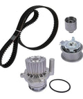 Water Pump Timing Belt Kit For 2005 2006 VW Jetta 1.9 TDI BRM Diesel Replacement with timing belt, tensioner, and pulleys.
