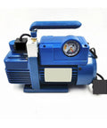 Heavy Duty Sewage And Vacuum Pump Providing 3.6 Cubic Meter Per Hour Suction With An Amped Up 180 Watt Motor, side view showing pressure gauge.